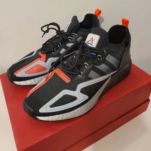 Adidas Originals ZX 2K Boost Running Shoes Mens Size 10 Black FY5724